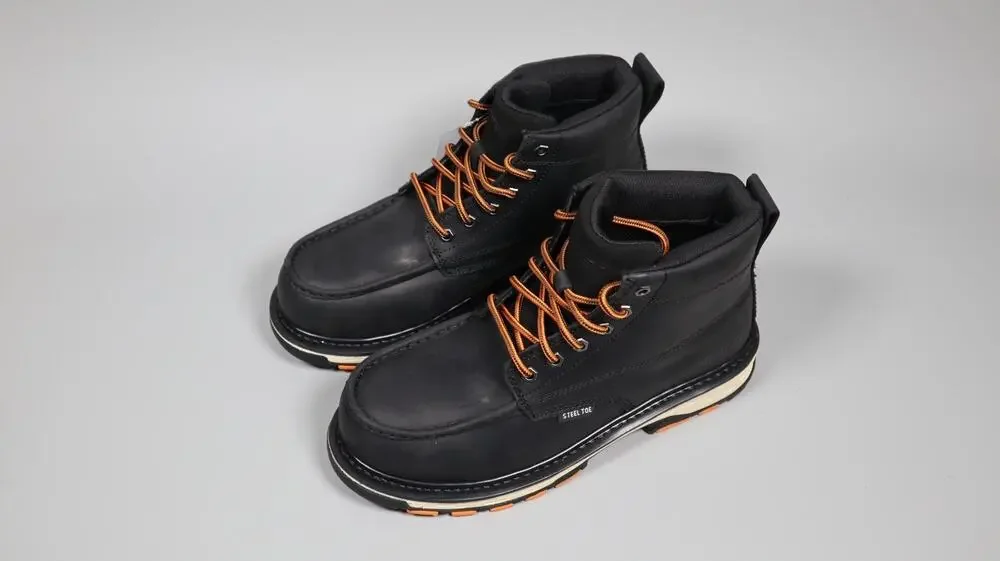 NINGO Steel Toe Work Boots for Men Boots Men's Safety Toe Work Shoes Size 10.5